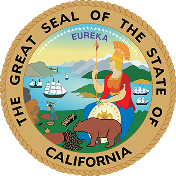 The great seal of the state of California