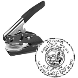 Pocket Embosser For California Notary