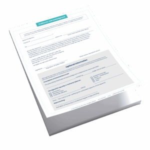 California Acknowledgment Form