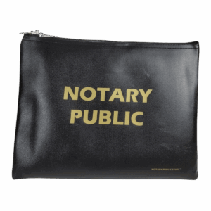 Large Black Notary Bag