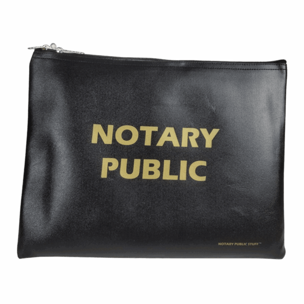 Large Black Notary Bag