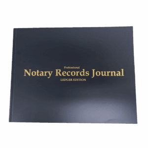 California Notary Records Journal Black
