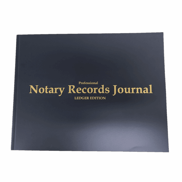 California Notary Records Journal Black