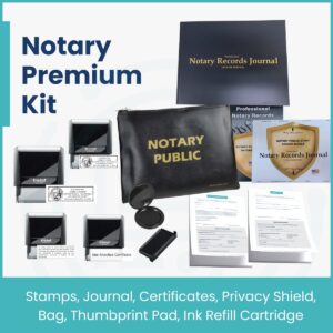 Notary Kit Premium Bundle Supplies