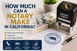 How Much Can a Notary Make in California?