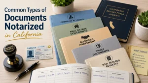 Discover the types of documents notarized in California