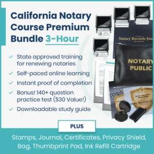 Notary course bundle with study materials